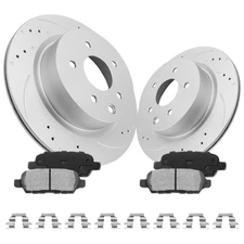 307.8mm Rear Disc Rotor Ceramic Brake Pads Kits for Nissan 370Z 2009-2019 2020
