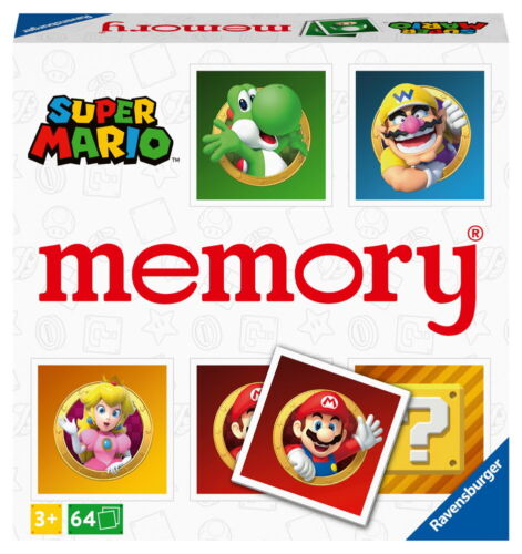 64 Karten Ravensburger Kinderspiel Kartenlegespiel memory Super Mario 20925 - Bild 1 von 2