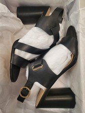 VIA SPIGA Women's V-Hyria Black Leather Heel Size 8.5 F9B-2309