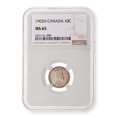 10 Cent 1902H NGC MS-65