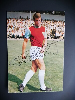 ++ GEOFF HURST ENGLAND 1966 ++ POLY - GOLDENE TORE # 10  HANDSIGNIERT  70´ JAHRE