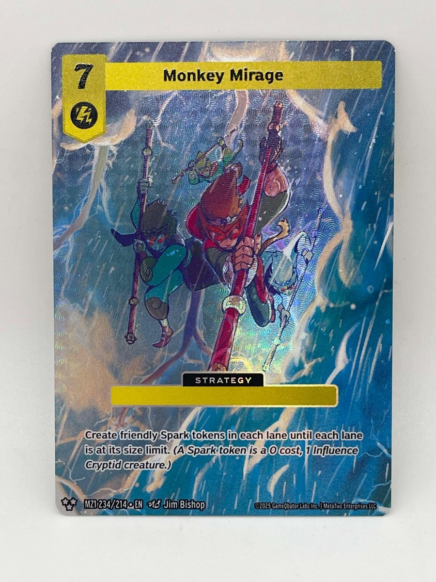 Monkey Mirage Alt Art Metazoo 2025 Base Set MZ1 234/214
