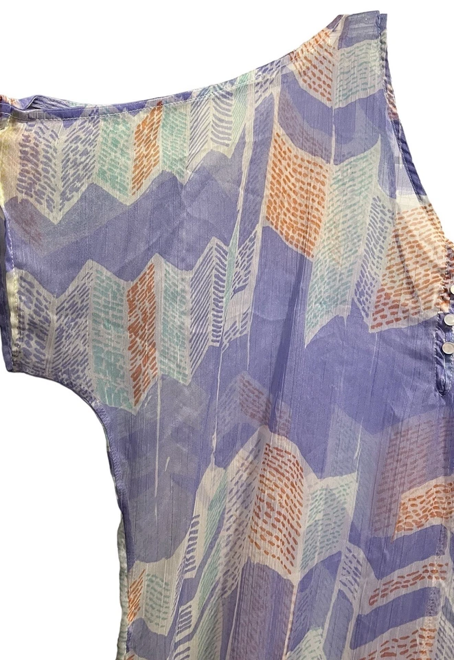 Exuberante cobertura de natación para mujer pequeña mediana púrpura Mumu transparente playa salón malla Foto 4 de 4