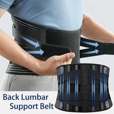 Adjustable Back Lumbar Support Belt Double Pull Sports Waist Orthopedic Brace