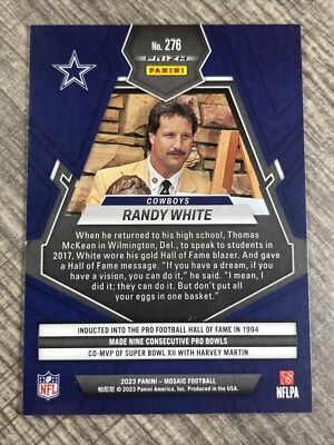 2023 Panini Mosaic, Randy White, Pink Camo, #276, Dallas Cowboys 