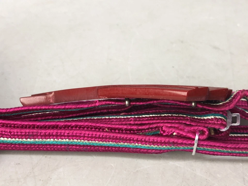 Y7967 OBIDOME Makie Sash clip brooch box fan Japan antique kimono accessory - Image 3 of 4