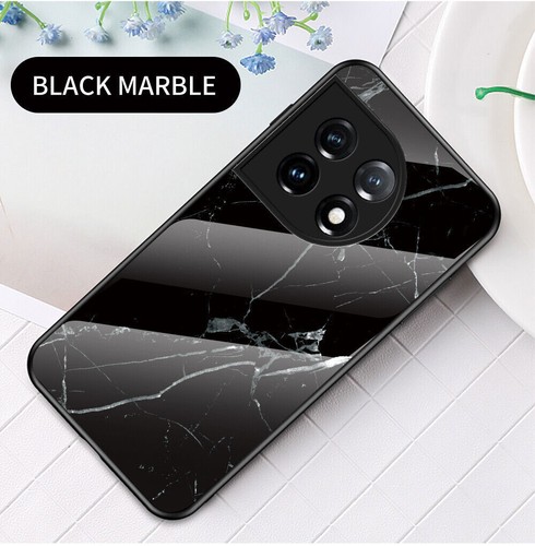 Marble Texture Glass Cover Case For OnePlus 12 11 10 9 8 7 6 5 Nord N30 CE 4 2T - Picture 22 of 38