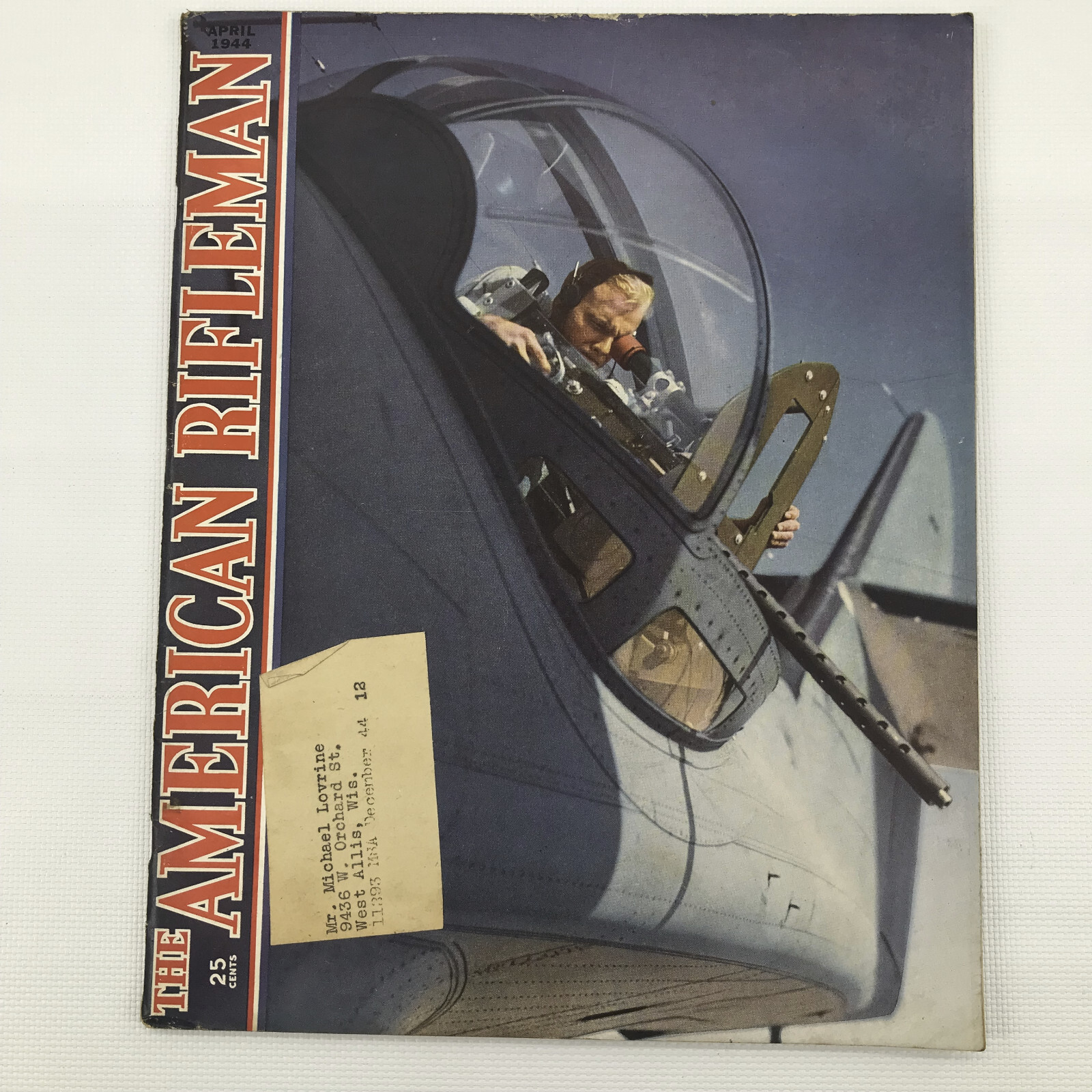 American Rifleman Magazine April 1944 Vintage Subscription Issue Used-image