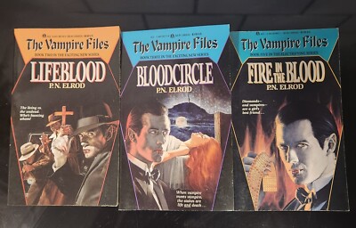 Lot Of 3 The Vampire Files by P.N. Elrod 1st Edition Ace Fantasy 1990 Lifeblood