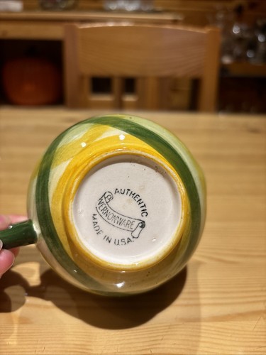 Vernon Kilns Gingham Vernonware Plaid Creamer w/Ice Bridge Made in USA 1948-1958 - Picture 3 of 3