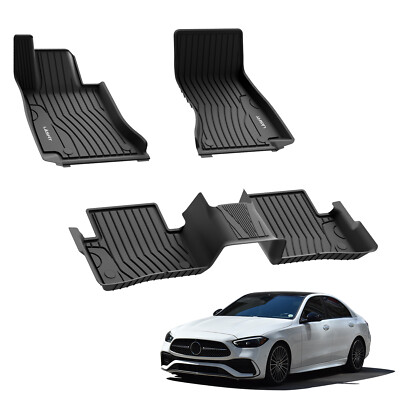 TPE Floor Mats for 2022-2026 Mercedes C200 C300 C43 AMG C63 AMG S E Performance