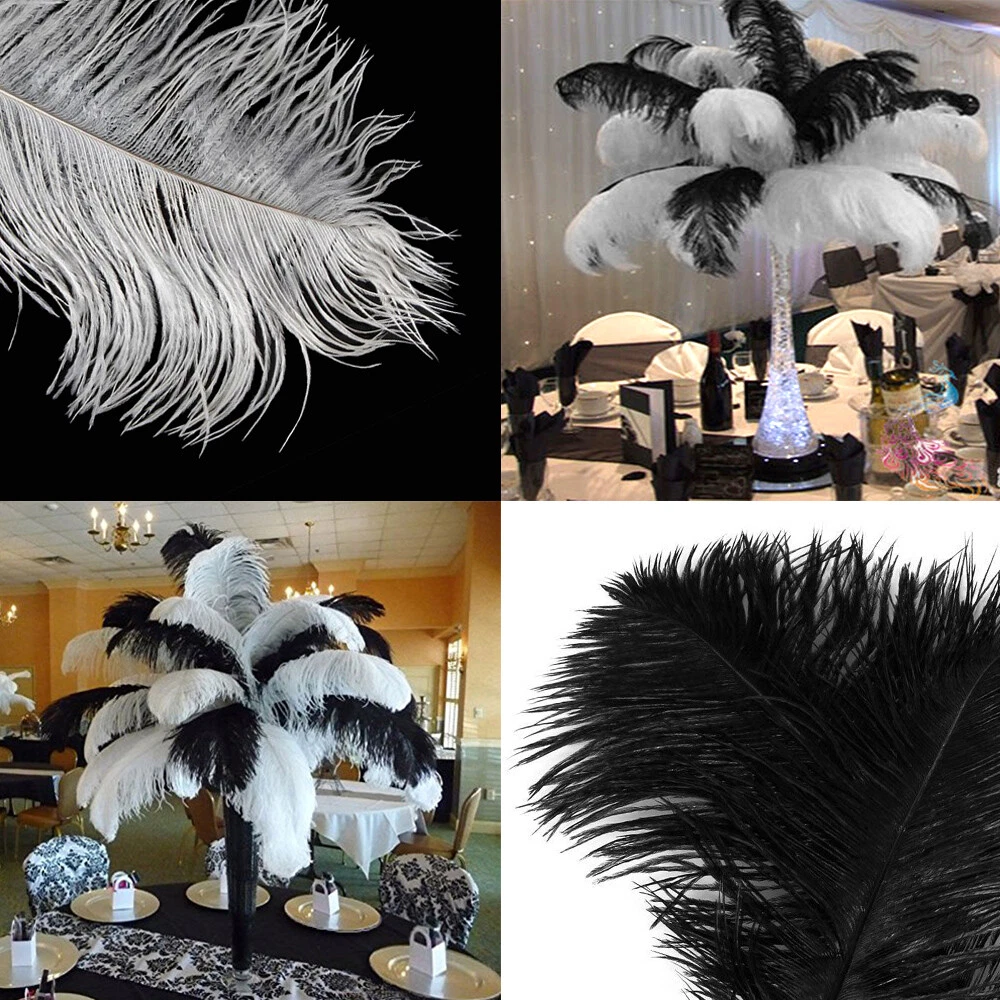 50/20pcs Natural Ostrich Feathers Bulk Wedding Party Decoration