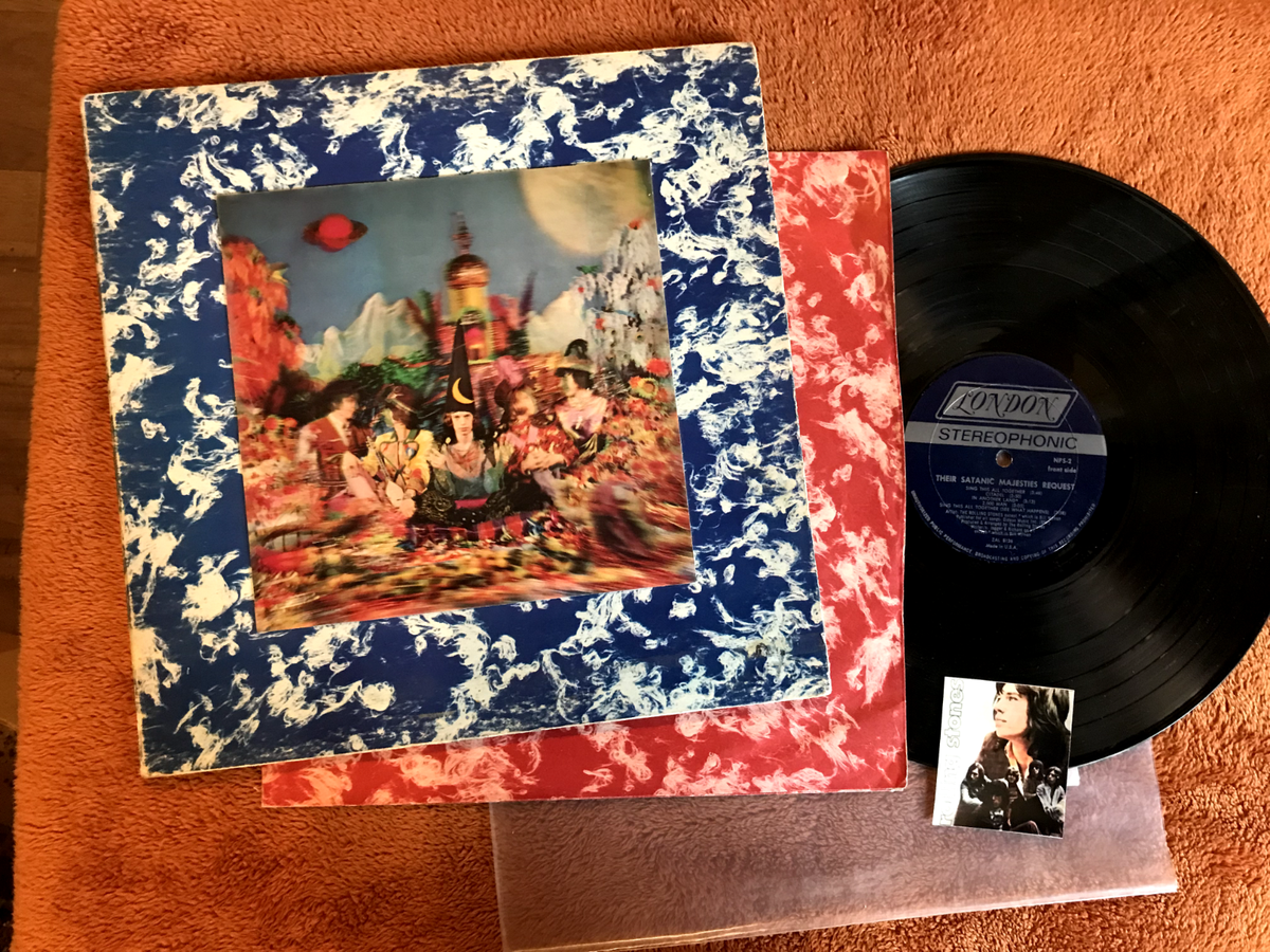 3Dジャケ！Rolling Stones Satanic Majesties THE ROLLING STONES 3D COVER their SATANIC MAJESTIES request