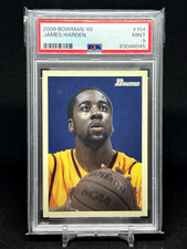 RARE 2009-10 Topps James Harden #104 Bowman '48 Rc /2009 Rookie PSA 9