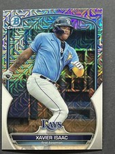 2023 BOWMAN CHROME PROSPECTS XAVIER ISAAC RC TAMPA BAY RAYS #BCP-157 MOJO