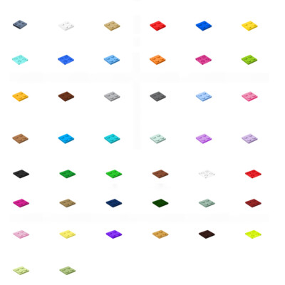 50x 3022 Plate 2x2 100% Compatible Bricks, Pieces & Parts 100% Compatible