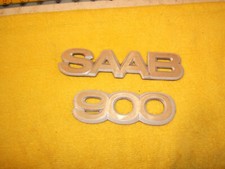 Saab 1983 900 Sedan Rear Trunk Lid Genuine Oem 1 Set Of 2 Emblems Saab 1983 900 Sedan Rear Trunk Lid Genuine Oem 1 Set Of 2 Emblems