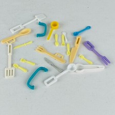 Barbie Bratz Doll Size Pretend Play Plastic Utensils Silverware Lot Toys Kids