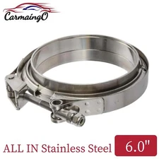 6'' Quick Release V-Band Clamp Stainless Steel Male Female Flange for Turbo Pipe