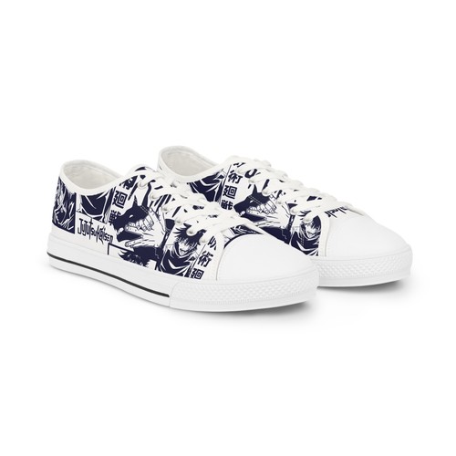 Men megumi jjk fushiguro jujutsu kaisen anime manga fan Low Top Sneakers - Picture 2 of 5