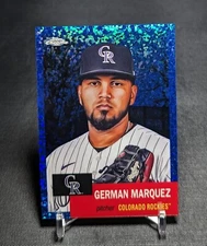 German Marquez Blue Mini-Diamond /199 2022 Topps Chrome Platinum Anniversary 279
