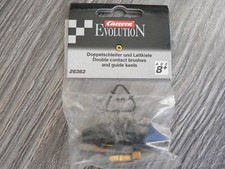Carrera Evolution 8 Double Slider Sliders Brushes  2 Guide Rails 26363 New