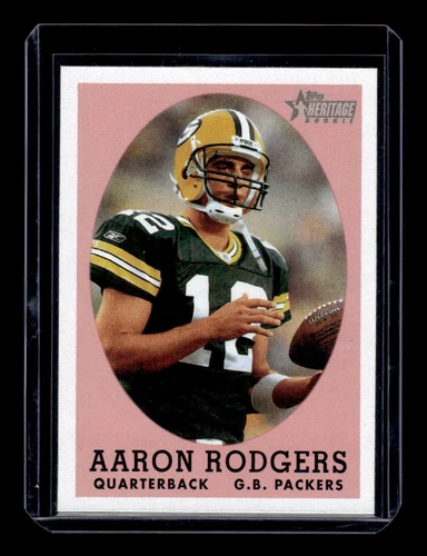 2005 Topps Heritage #344b Aaron Rodgers 1958 Topps design