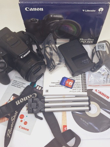 Canon PowerShot SX70 HS 20.3 MP Digital Camera - Black - 第 1/3 張圖片