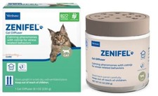 Zenifel Gel Diffuser For Cats, Calming Pheromones and Catnip Extract , 8.1 oz
