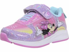 Disney Junior Toddler/Little Girl's Minnie Mouse Sneakers Light Up Pink/Multi
