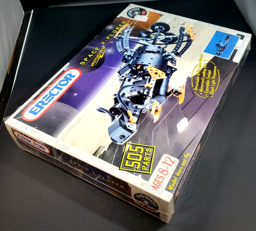 ERECTOR/MECCANO Space Explorer Motorized Construction Set #4840, 505 Parts, NIB - Picture 3 of 3