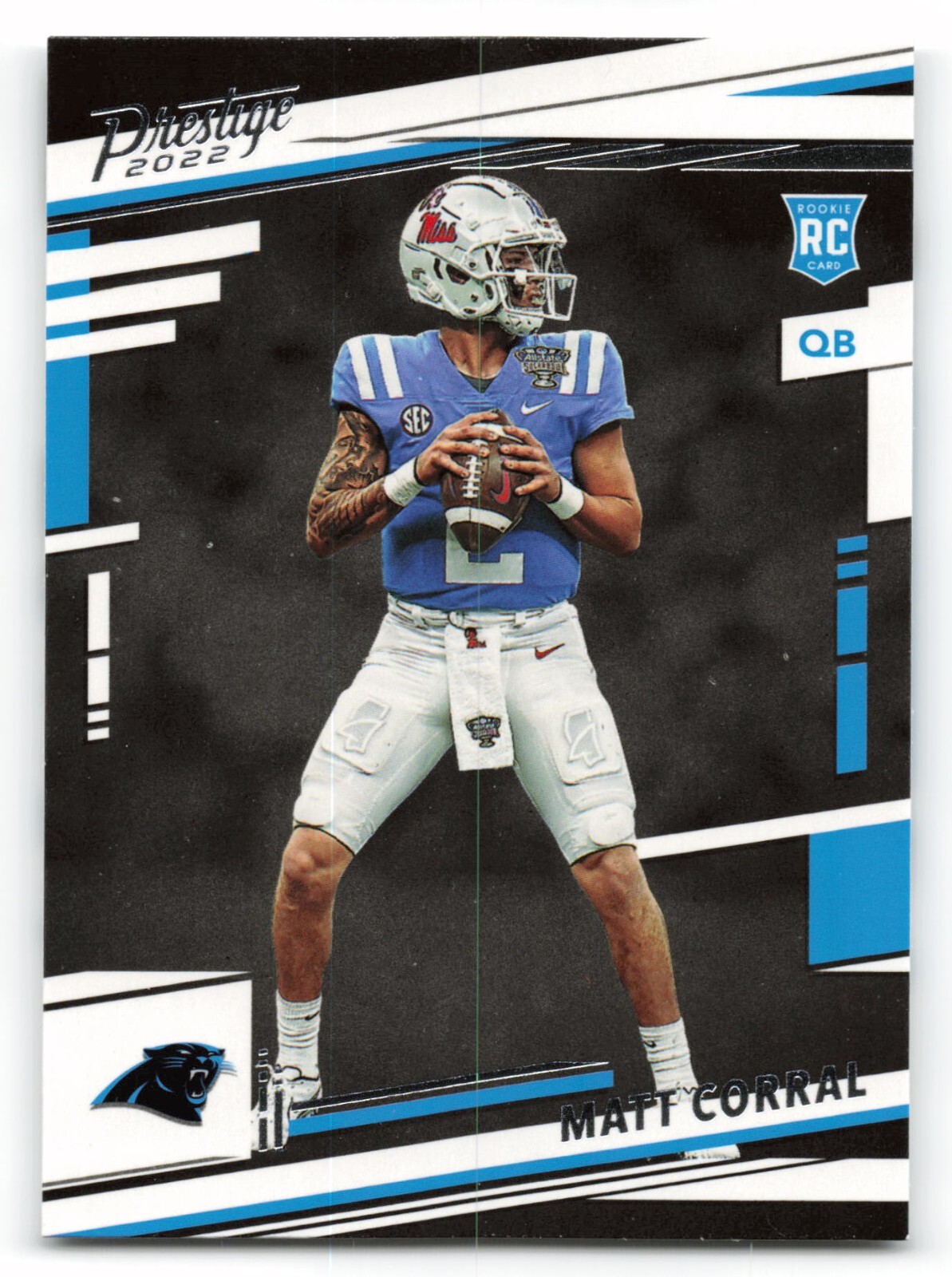 2022 Panini Prestige #302 MATT CORRAL Rookie RC Carolina Panthers NICE CARD !!!