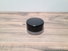 200 Pack 9ml Thick Frosted Glass Jars with Black Lid