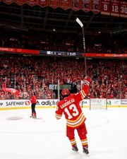 REST IN PEACE JOHNNY 'HOCKEY' GAUDREAU.... 8x10 Glossy Photo Calgary Flames