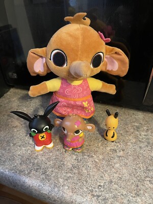 Bing Sula Flop Soft Toy Plush And Play Figures Bundle UK