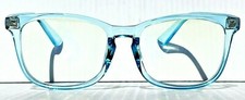 BLUE LIGHT Blocking FASHION Computer Gaming Glasses CRYSTAL BLUE 0.0