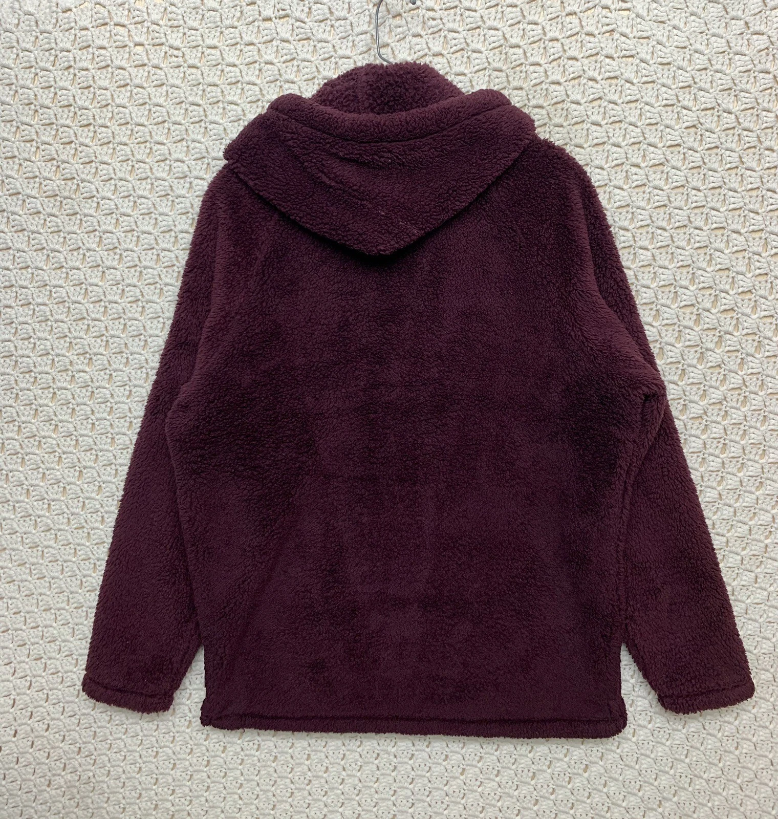 UNDERCOVER Giacca con cappuccio Sherpa pullover Victoria's Secret ROSA donna media mezza cerniera