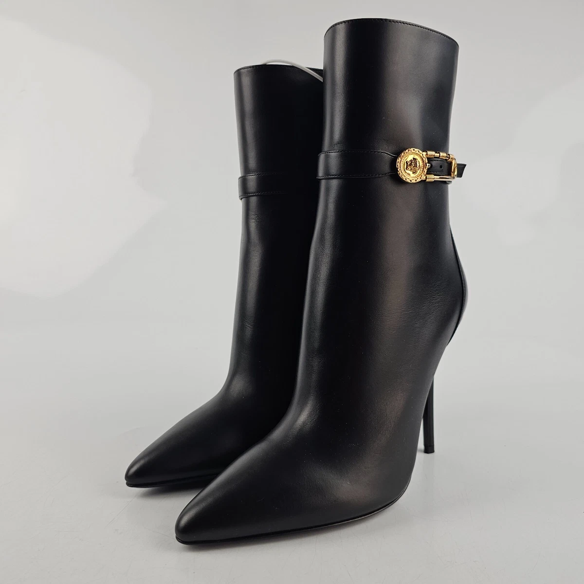 Versace Aevitas 110mm Black Ankle Boots New Size 36 US 6