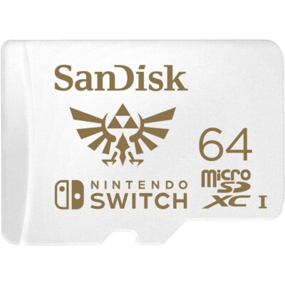SanDisk 64GB MicroSDXC Micro sd Card UHS-1 Nintendo Switch SDSQXAT-064G-GN3ZN 