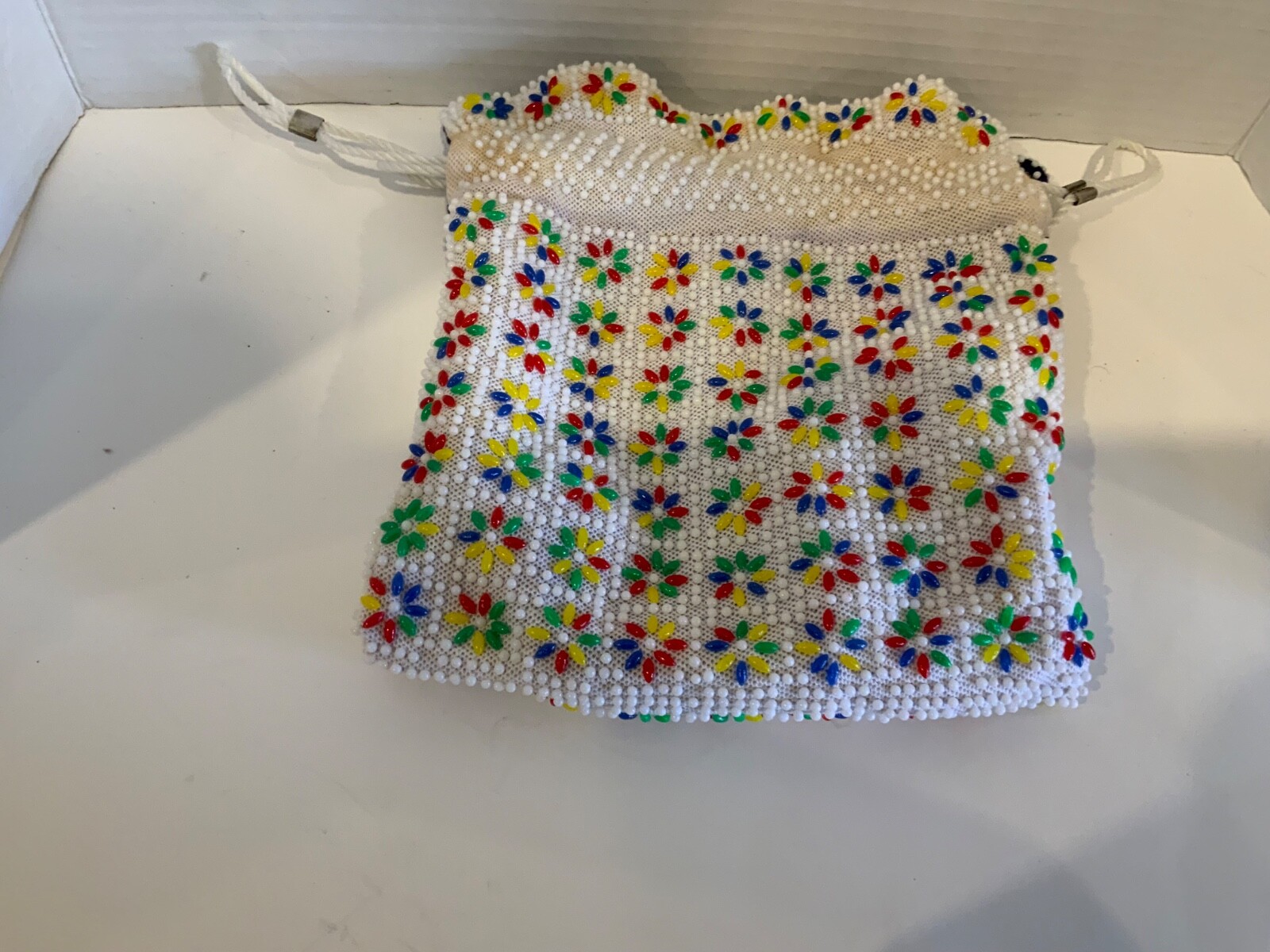 Candy Button draw string purse Reversible 9.5" H … - image 4