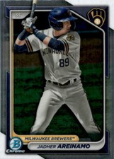2024 Bowman Chrome Prospects #BCP-2 Jadher Areinamo Milwaukee Brewers