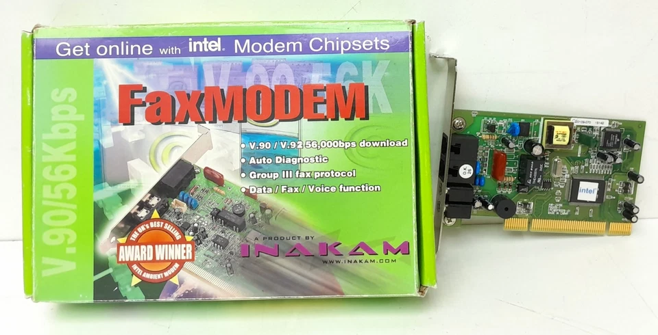 Intel Internal PCI Fax Modem 63H18224 - In Box - Image 4 of 4