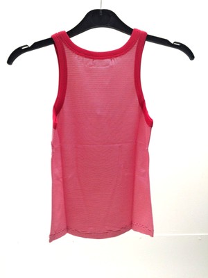 Zara Women/'s T-shirt lookbook Spring//Summer Fashion sleeveless Striped Red