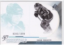 10/11 SP AUTHENTIC..JAKUB VORACEK..SP ESSENTIALS../1999..CARD # 154..BLUE JACKET