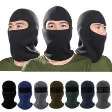 Winter Tactical Warmer Windproof Ski Fleece Balaclava Face Mask Motorcycle Hood