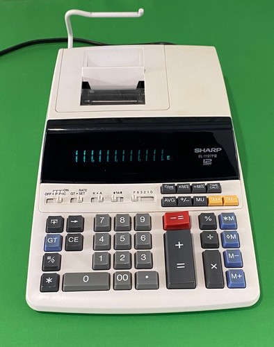 Sharp EL-1197PIII 12 Key Calculator Adding Machine Electronic Receipt Printing - Picture 6 of 13