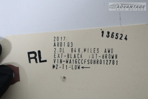 2015-2018 AUDI Q3 FRONT LEFT SIDE EXTERIOR DOOR LATCH LOCK CABLE OEM - Picture 5 of 5