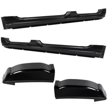 Outer Rocker Panels Cab Corners For 1999-07 Silverado Sierra 1500 2500 Crew Cab