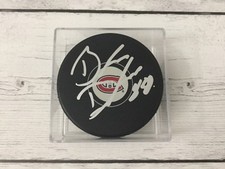 Brandon Davidson Signed Montreal Canadiens Hockey Puck Autographed a