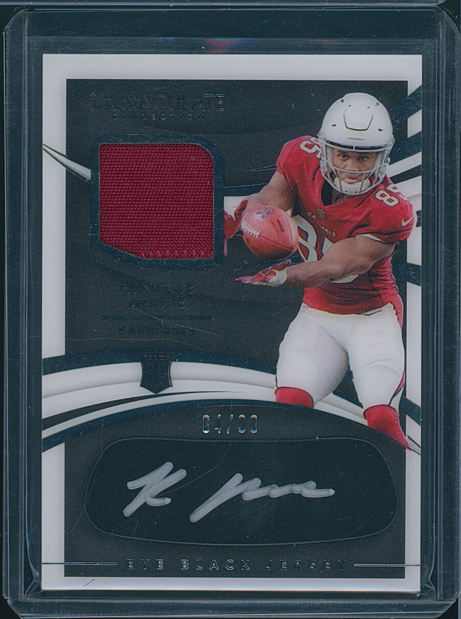 Rondale Moore 2021 Immaculate Eye Black RPA #'d/99 Arizona Cardinals AA-3215